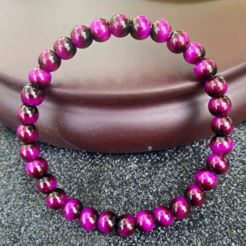 NEW! Purple Bead Stretch Bracelet - Women Jewelry